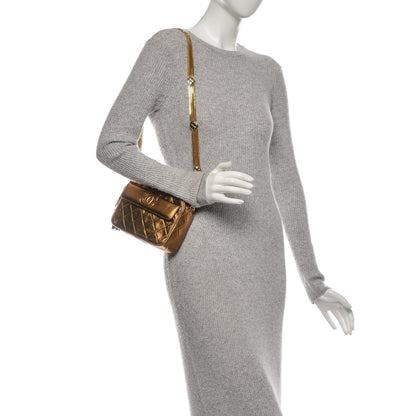 Chanel Metallic Lambskin Quilted Tassel Camera Case Bronze 2 of 8