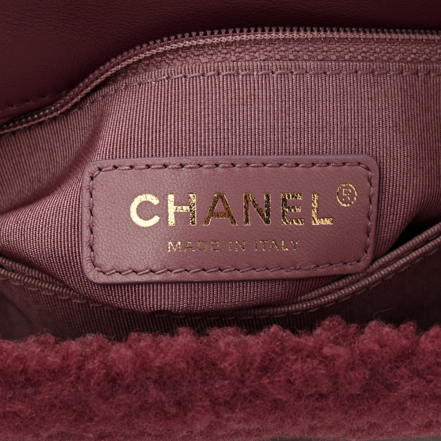 Shearling Lambskin Small Coco Handle Flap Pink