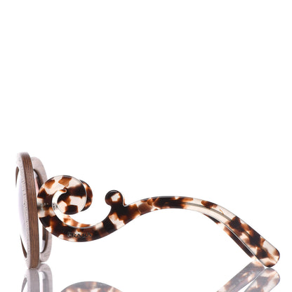 Prada Wooden Baroque Sunglasses SPR 27R Nut Canaletto 3 of 6