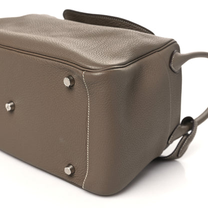 Hermes Taurillon Clemence Lindy 30 Etoupe 10 of 10