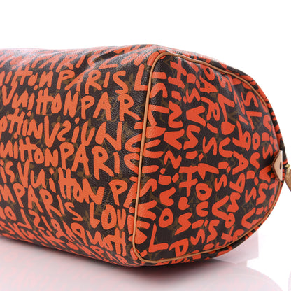 Louis Vuitton Monogram Graffiti Speedy 30 Orange 6 of 7