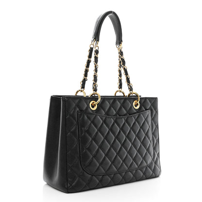 Chanel Caviar Quilted Grand Shopping Tote GST Black 3 of 11
