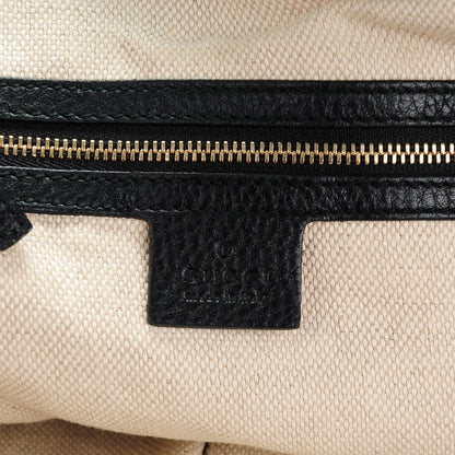 Gucci Pebbled Calfskin Medium Soho Shoulder Bag Black 6 of 7