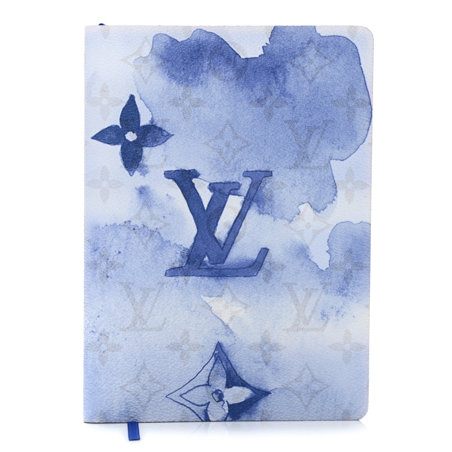 Louis Vuitton Monogram Watercolor Clemence Notebook Blue 1 of 8