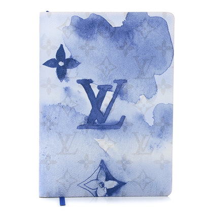 Louis Vuitton Monogram Watercolor Clemence Notebook Blue 1 of 8