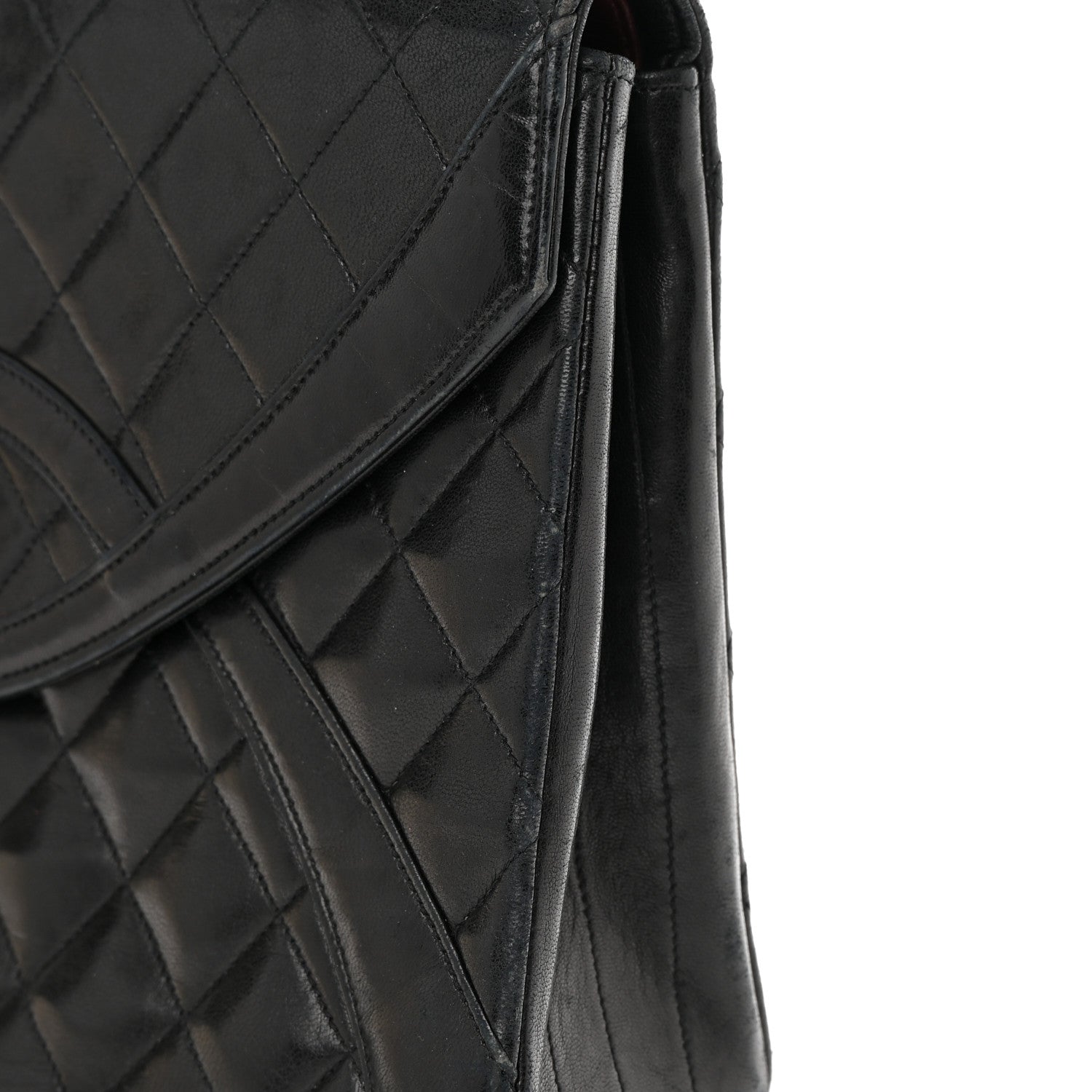 Chanel Lambskin Quilted Paris Medium Single Flap Black 14 of 19