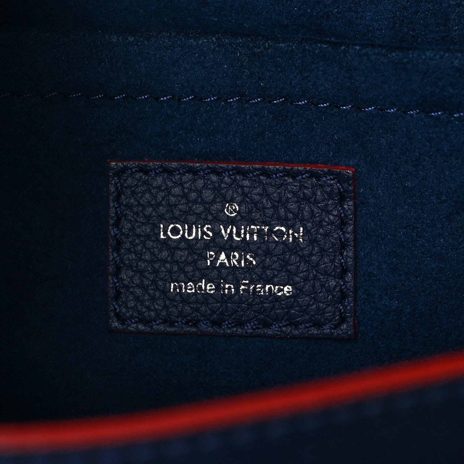 Louis Vuitton Soft Calfskin My Lockme Chain Bag BB Marine Rouge 6 of 8