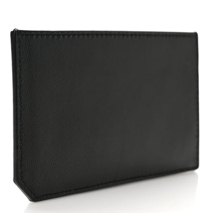 Saint Laurent Calfskin 5 Fragments Zip Pouch Card Holder Black 3 of 6