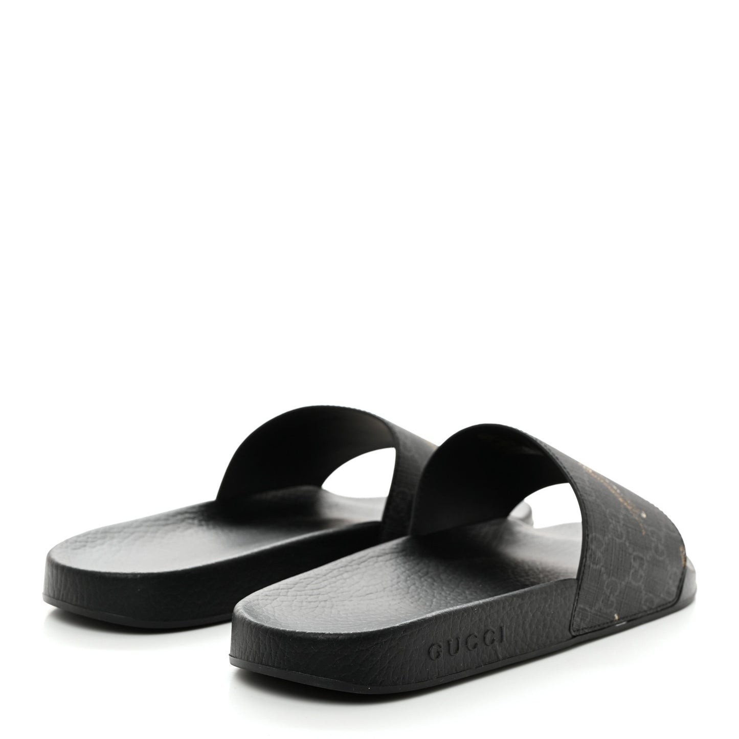 GG Supreme Monogram Tigers Mens Slide Sandals 10 Black Multicolor