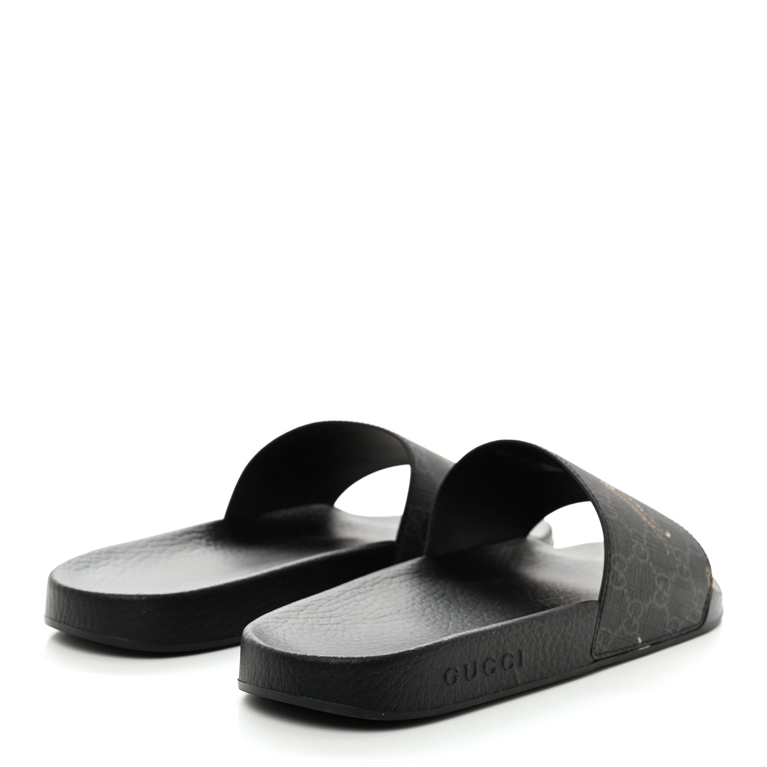 Gucci GG Supreme Monogram Tigers Mens Slide Sandals 10 Black Multicolor 4 of 9
