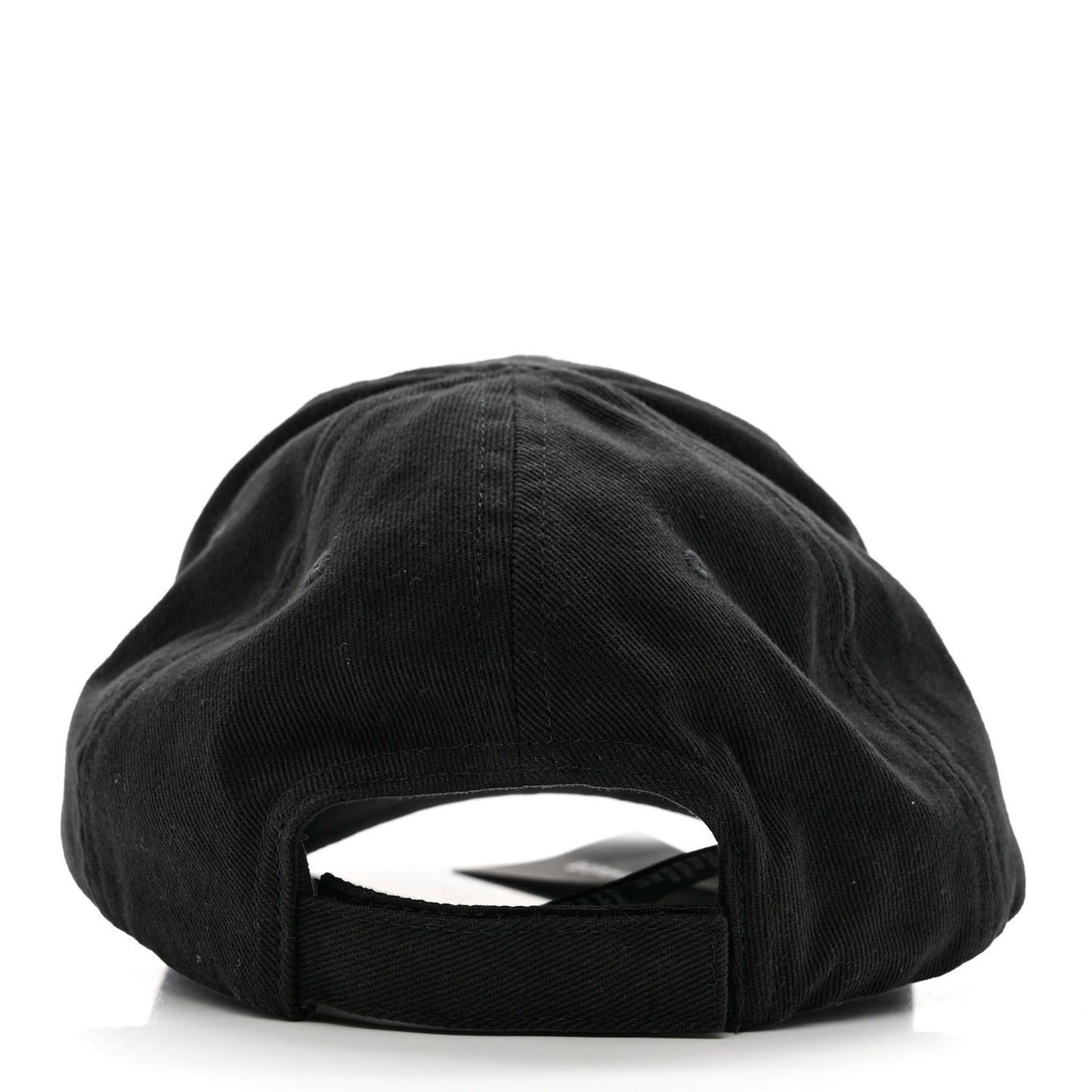 Cotton Drill Logo Classic Baseball Cap 59 L Black White
