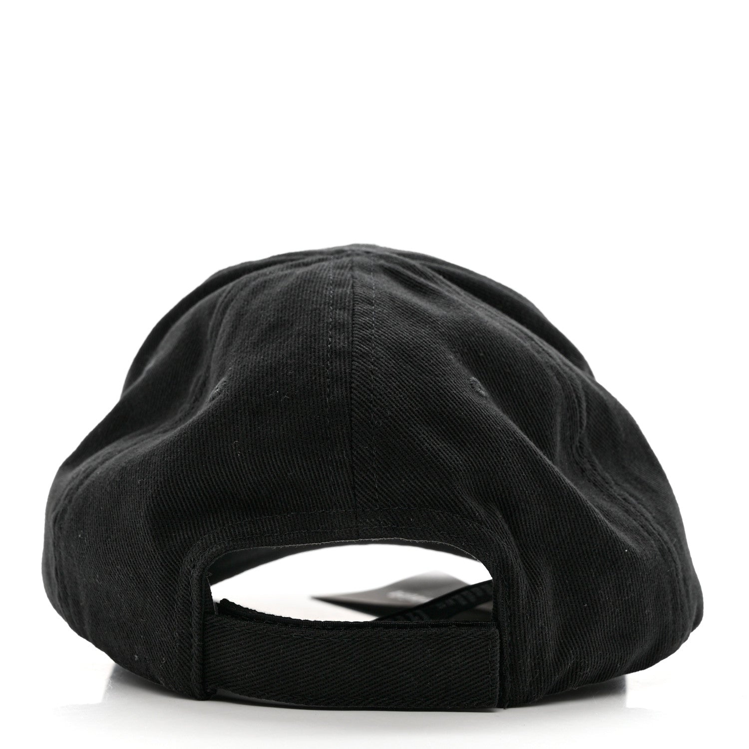 Balenciaga Cotton Drill Logo Classic Baseball Cap 59 L Black White 6 of 9