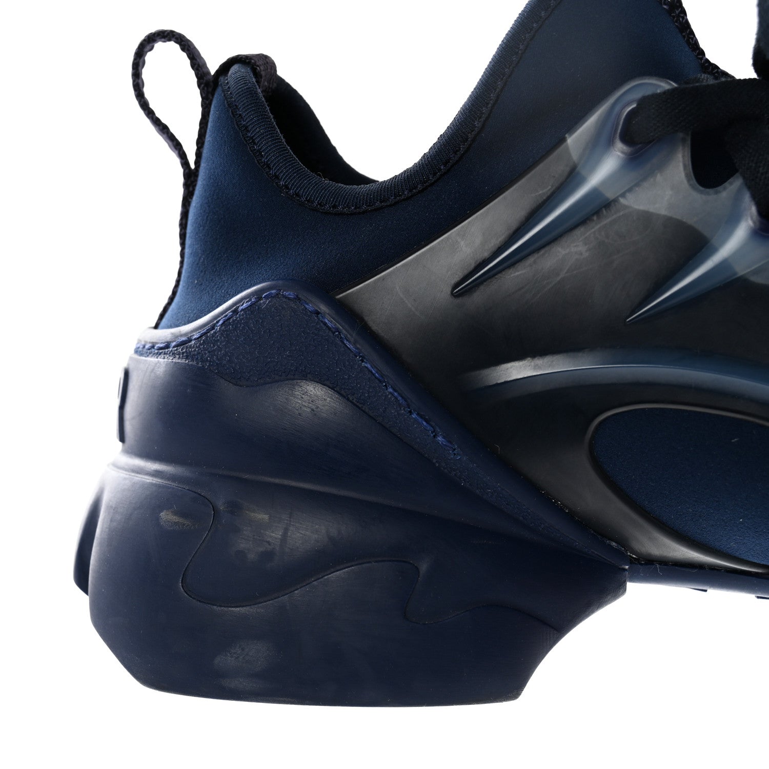 Christian Dior Neoprene Rubber Womens D-Connect Sneakers 35 Indigo Blue 11 of 13
