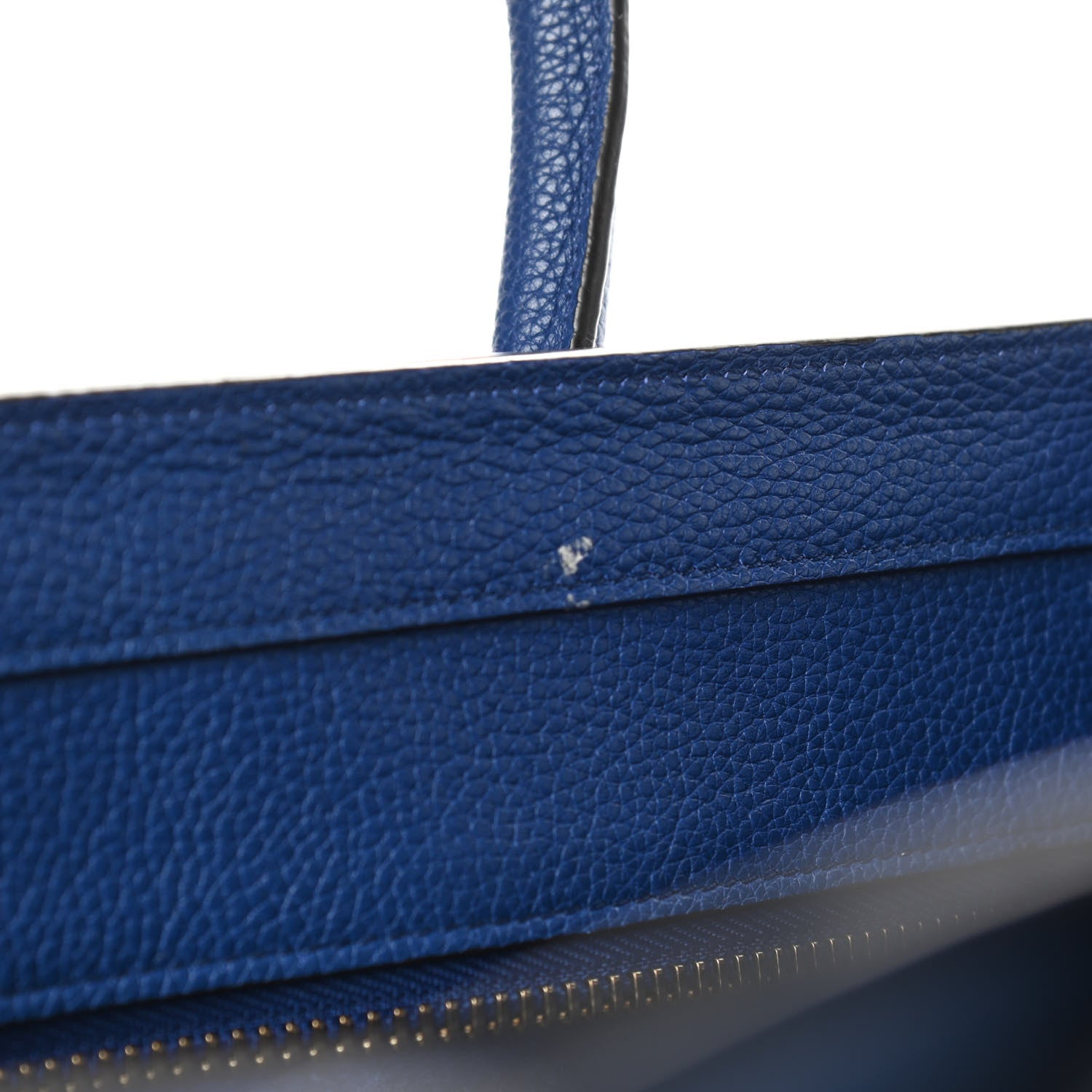 Celine Drummed Calfskin Mini Luggage Indigo 12 of 12