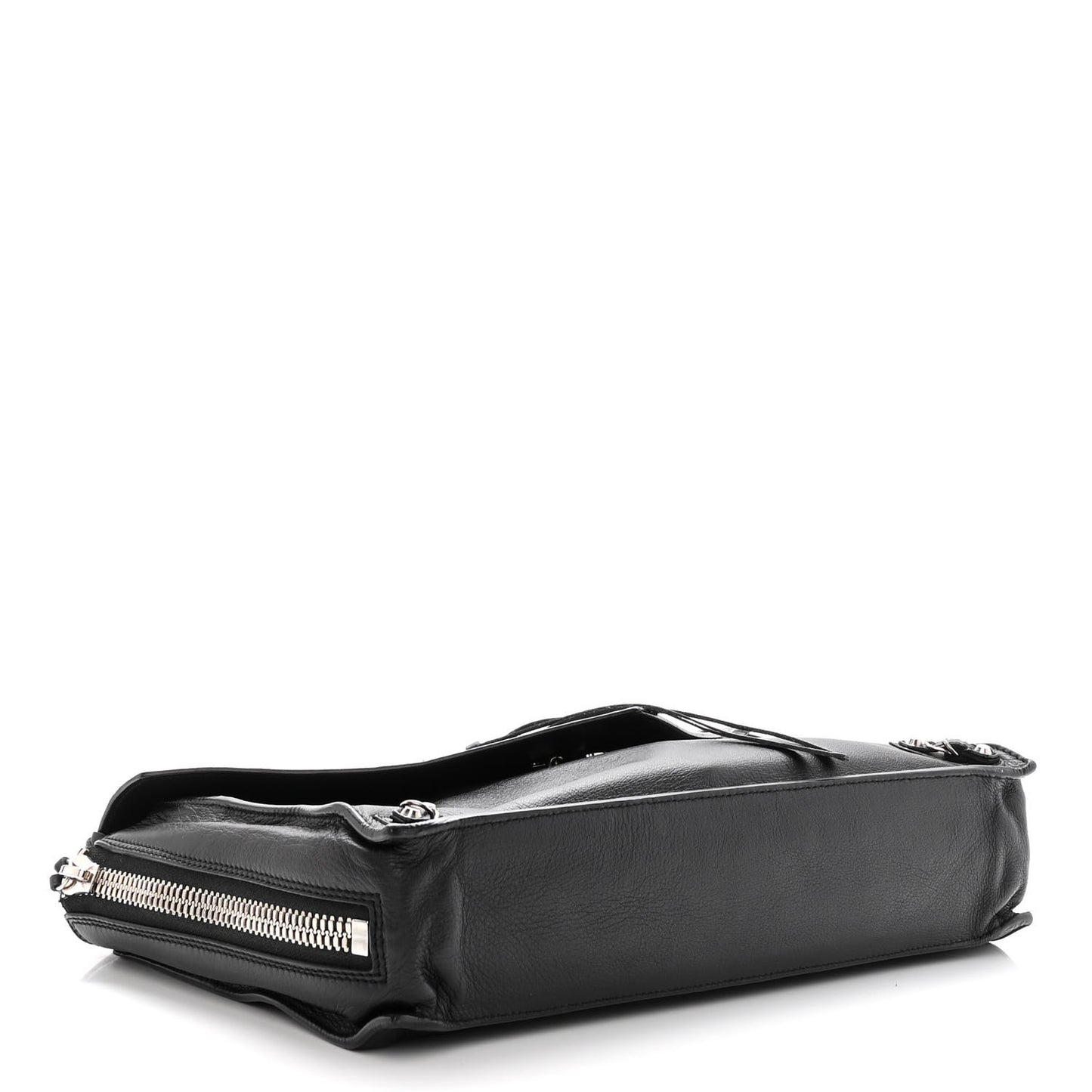 Calfskin Papier Sight Clutch Black