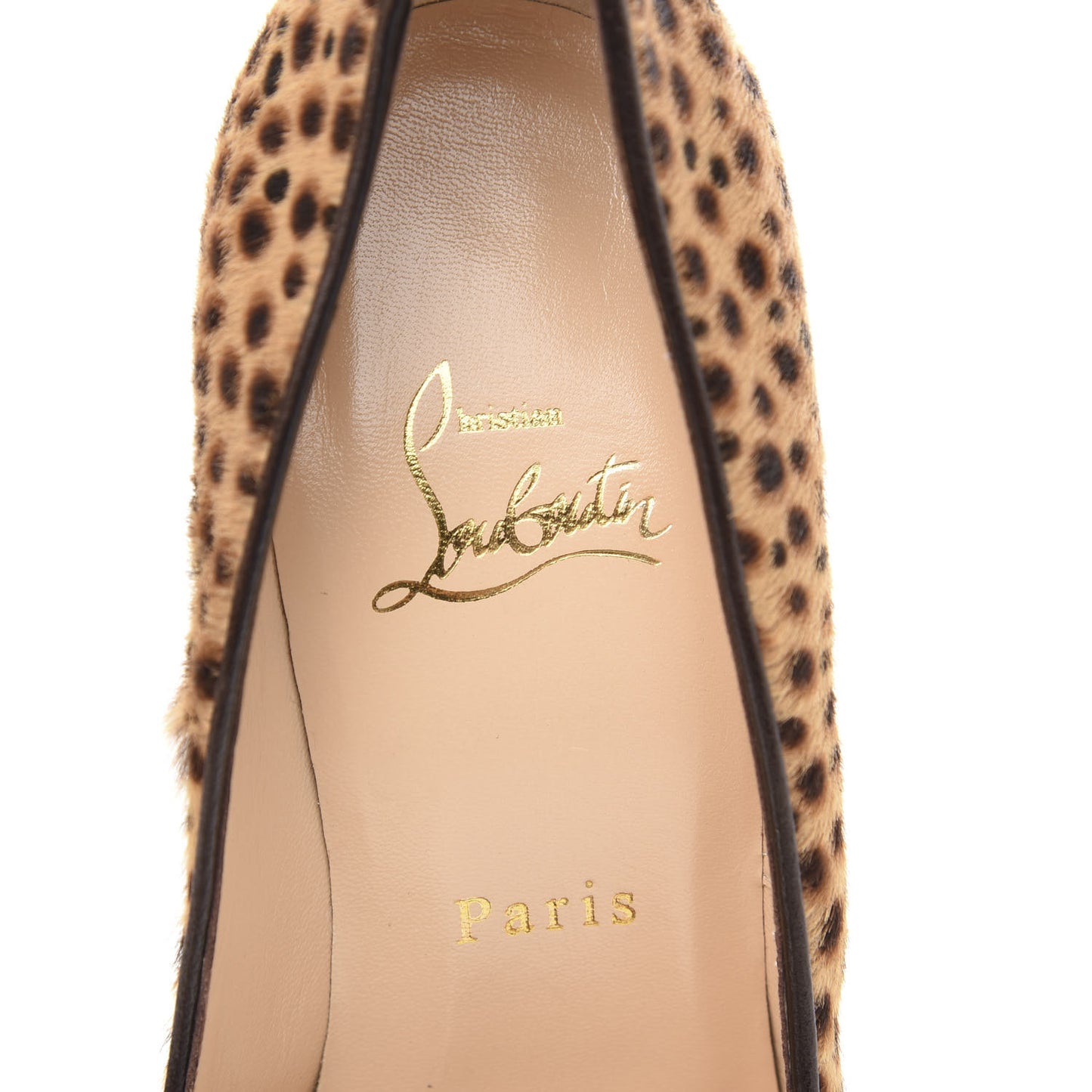 Calf Hair Cheetah Print Daffodile 160 Pumps 38 Sahara