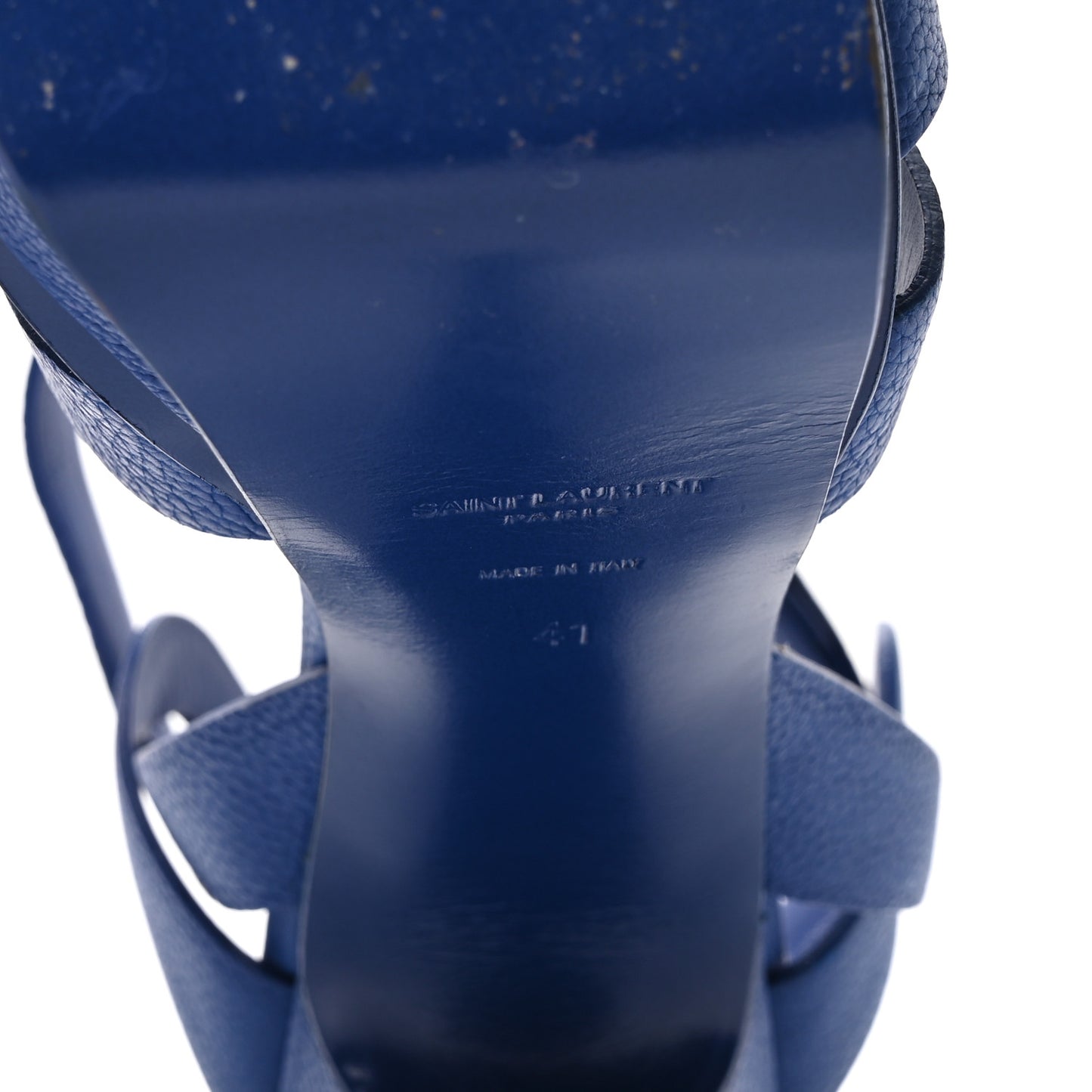Calfskin Tribute 105 Platform Sandals 41 Blue 41 Blue