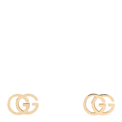 Gucci 18K Yellow Gold GG Tissue Stud Earrings 1 of 5