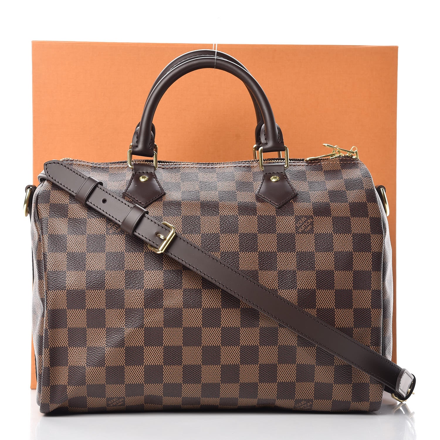 Louis Vuitton Damier Ebene Speedy Bandouliere 30 8 of 8