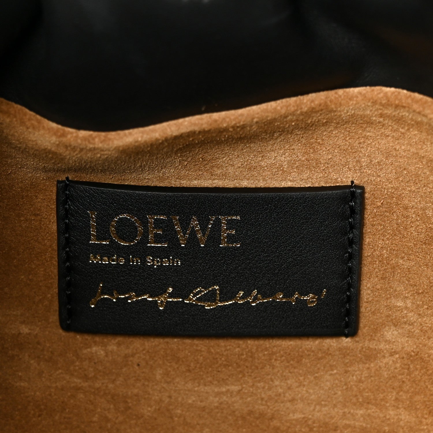 Loewe X ALBERS Nappa Calfskin Small Flamenco Knot Bag Black Burgundy 6 of 11