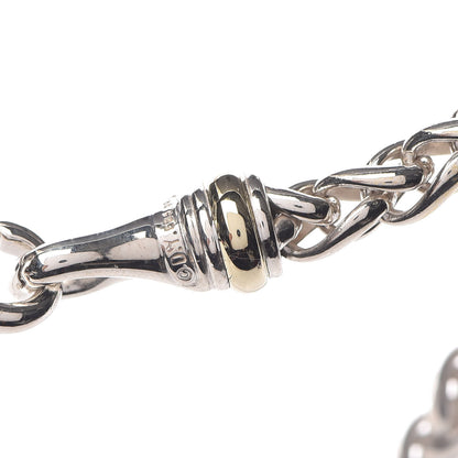 David Yurman Sterling Silver 14K Yellow Gold 6mm Wheat Chain Necklace 5 of 5