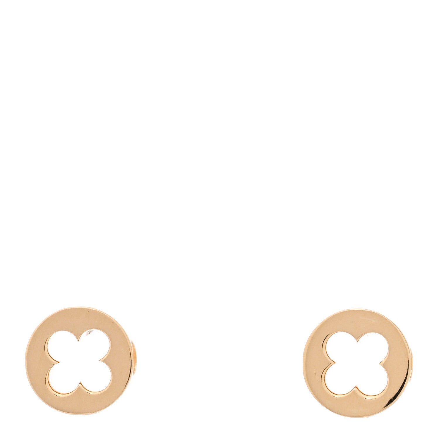 Louis Vuitton 18K Yellow Gold Empreinte Ear Studs Earrings 1 of 5