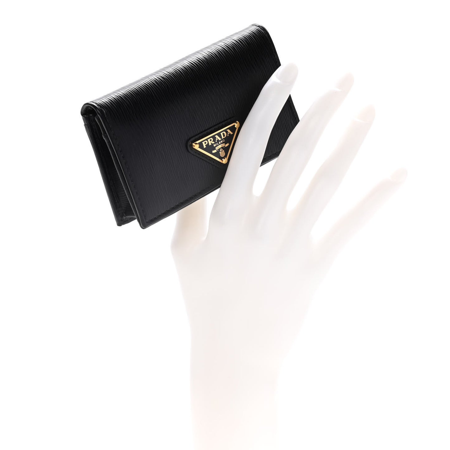 Vitello Move Triangle Logo Card Holder Black