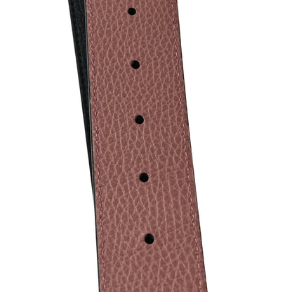 Gucci Calfskin 1973 Reversible Belt 95 38 Black Pink 7 of 7