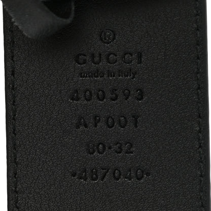 Gucci Calfskin Double G 40mm Belt 80 32 Black 3 of 4