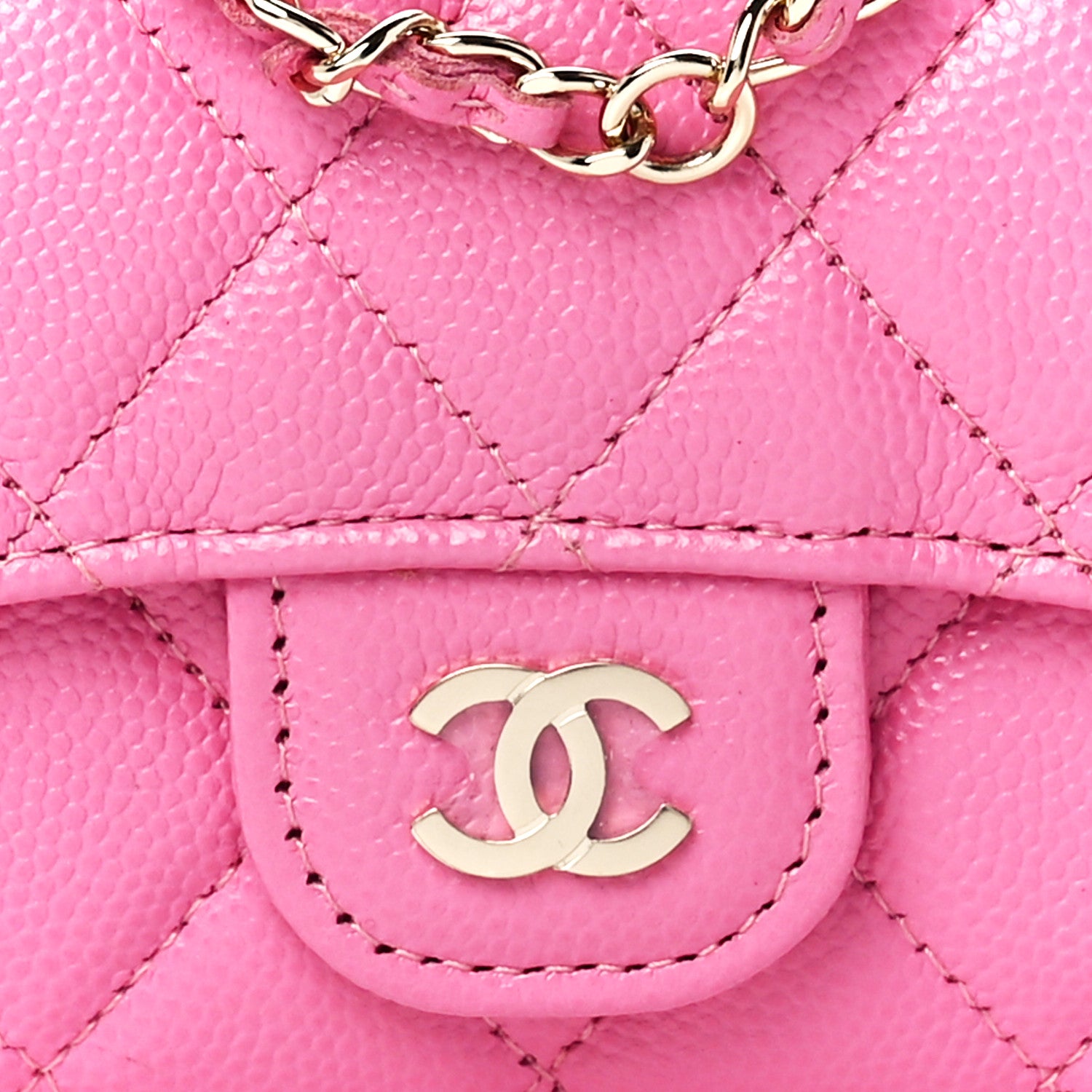 Chanel Caviar Quilted Belt Bag Pink 7 of 11