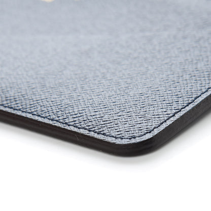 Louis Vuitton Calfskin Jeanne Wallet Zippered Insert Dark Blue 6 of 8
