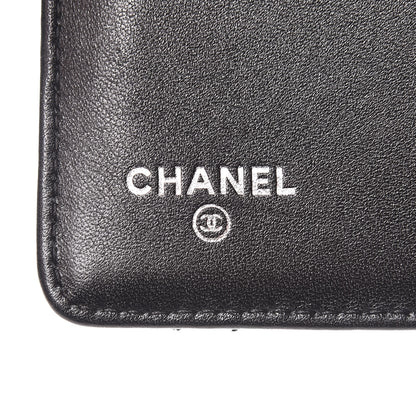 Chanel Striated Patent Quilted Zipped Pocket Wallet Grey 7 of 9