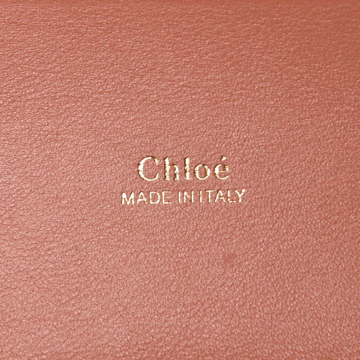 Calfskin Crocodile Embossed Small Aby Lock Chestnut Brown