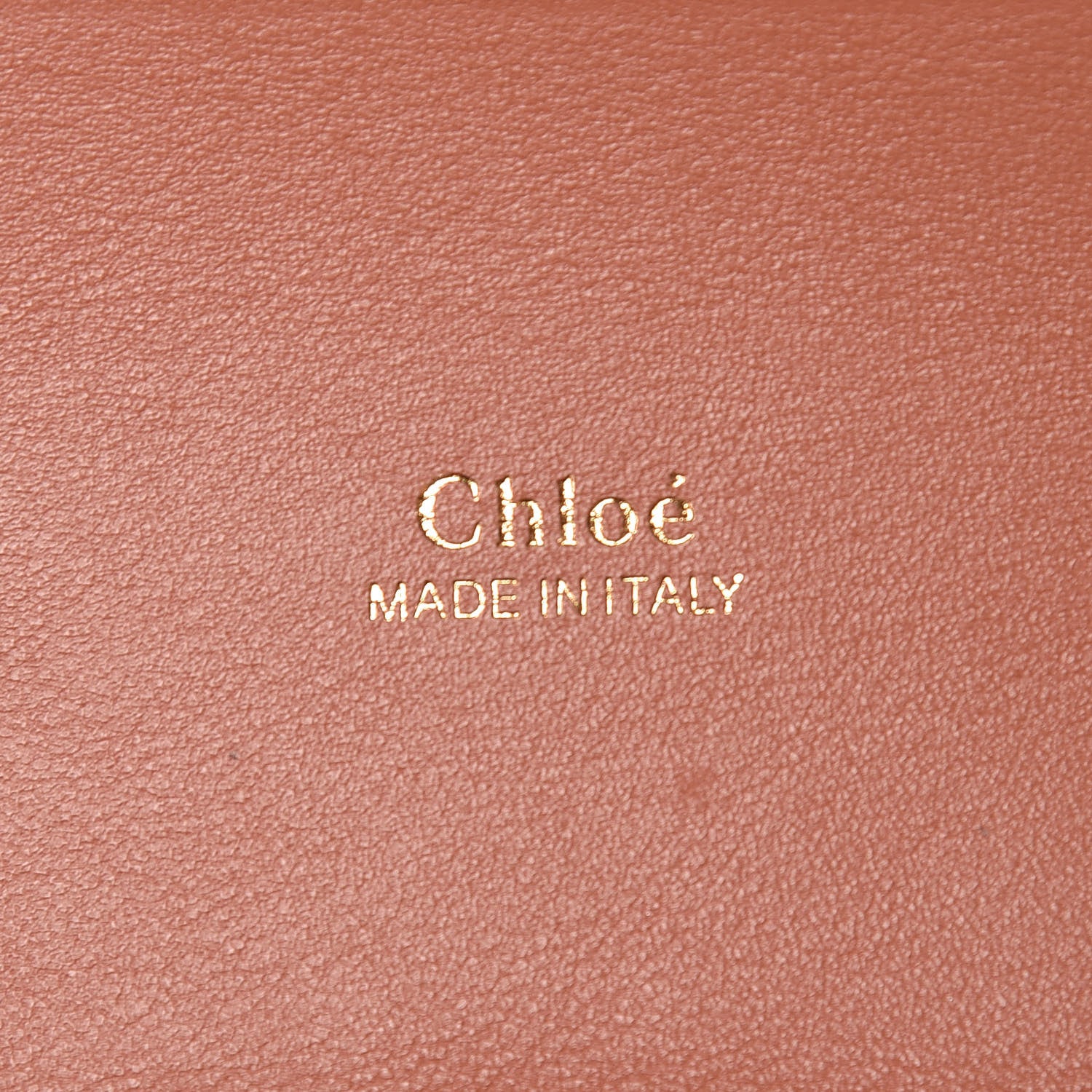 Chloe Calfskin Crocodile Embossed Small Aby Lock Chestnut Brown 6 of 8