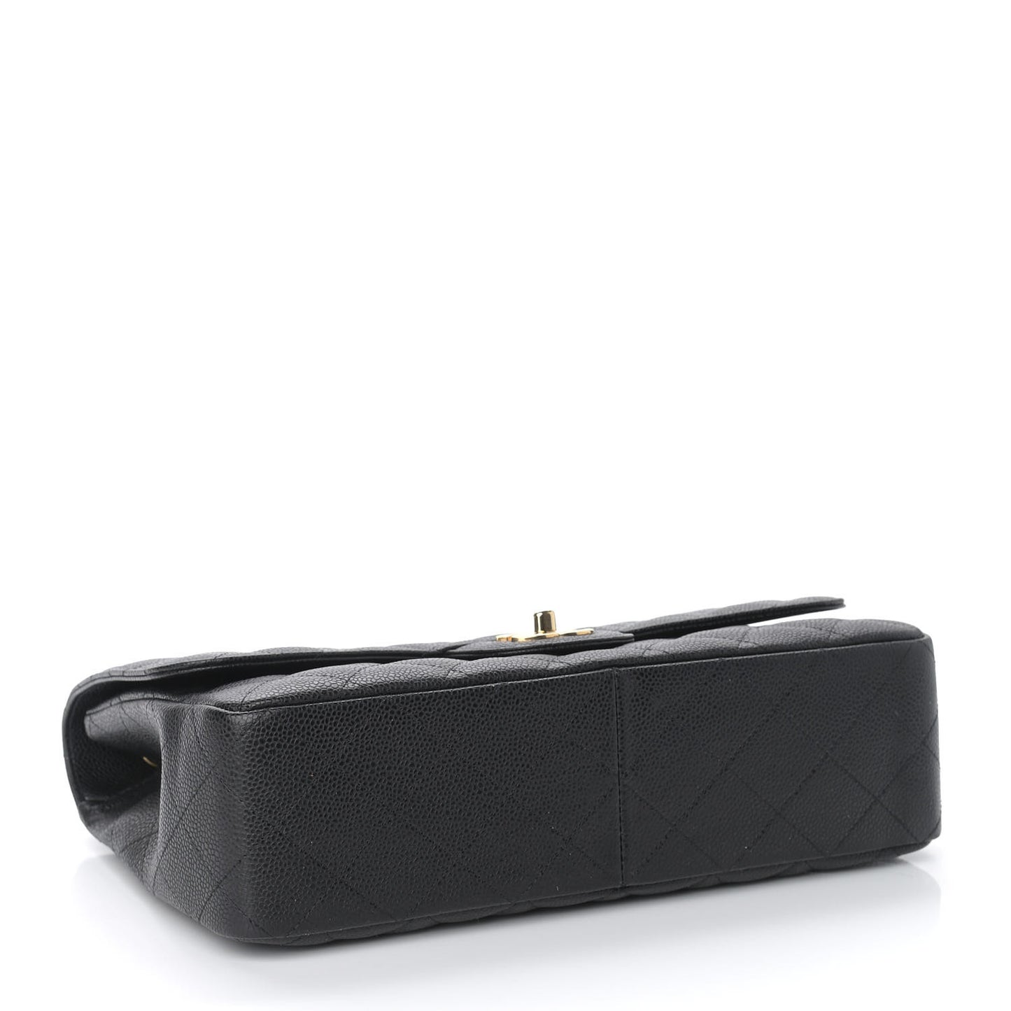 Caviar Quilted Jumbo Single Flap Black