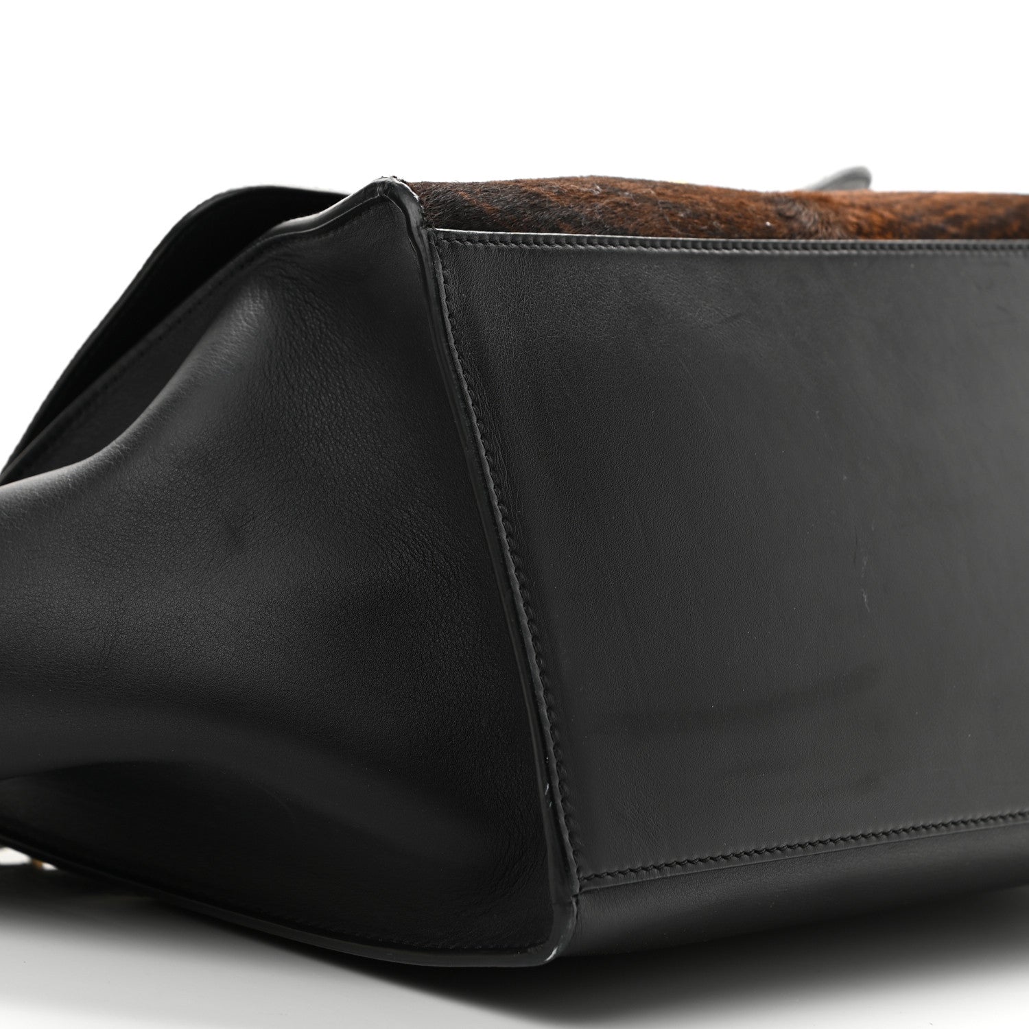 Celine Shaded Pony Hair Calfskin Medium Trapeze Brown 8 of 16