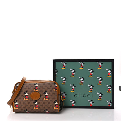 Gucci X DISNEY Mini Vintage GG Supreme Monogram Mickey Mouse Shoulder Bag Beige Vintage Sun Oil 10 of 10