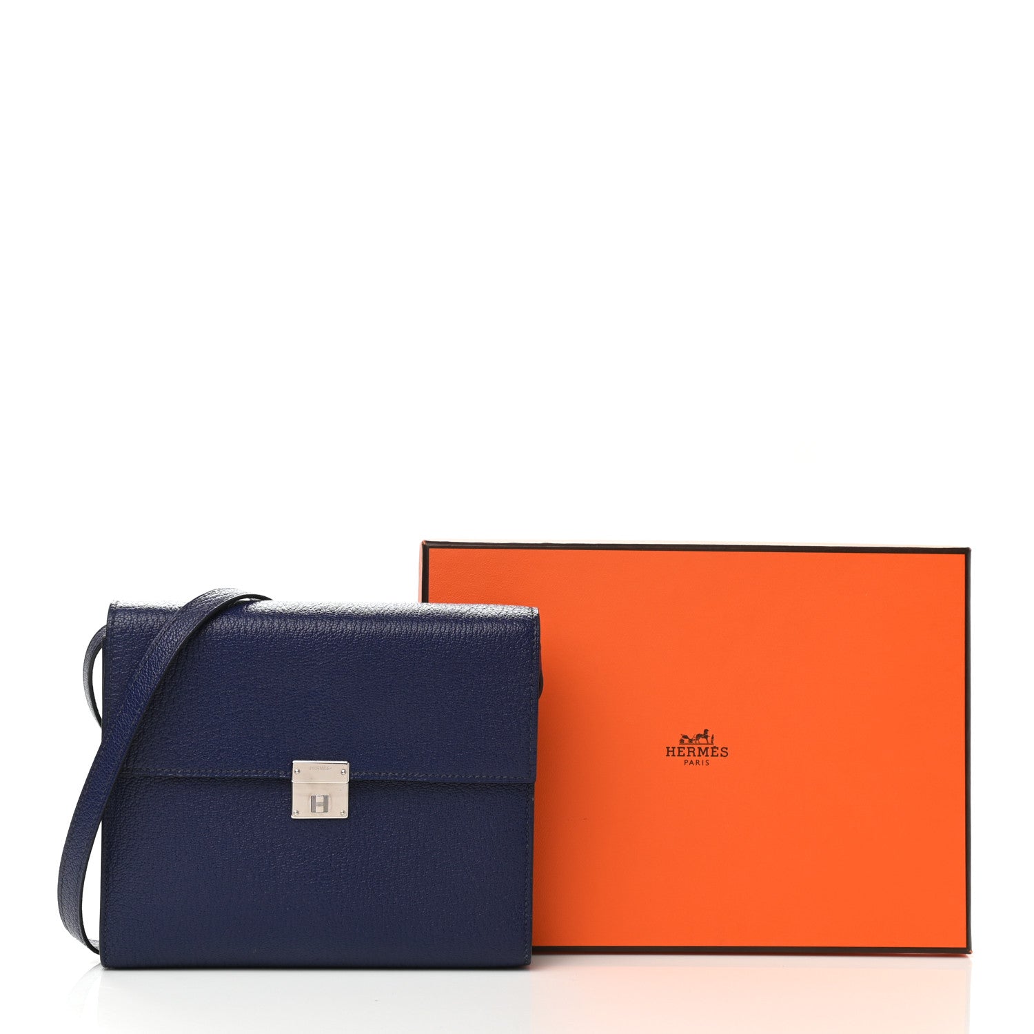 Hermes Chevre Mysore Clic 16 Wallet Blue Encre 11 of 11