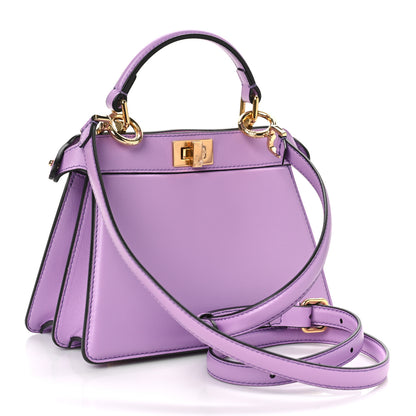 Fendi Shiny Nappa Petite Peekaboo I SEE U Satchel Violetta 3 of 9