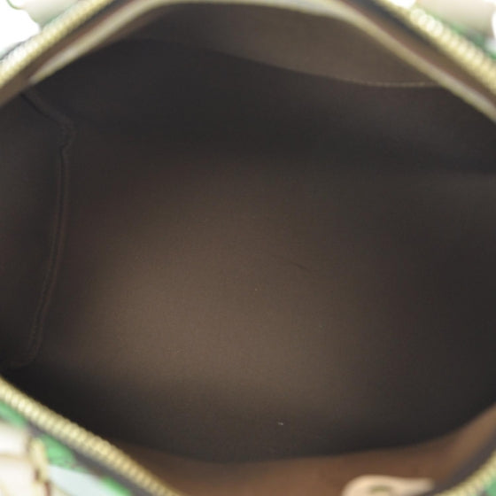 Monogram Kusama Town Speedy 30 Green