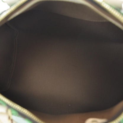 Louis Vuitton Monogram Kusama Town Speedy 30 Green 7 of 9