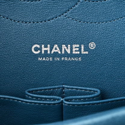 Chanel Iridescent Caviar Quilted Jumbo Double Flap Blue 6 of 10