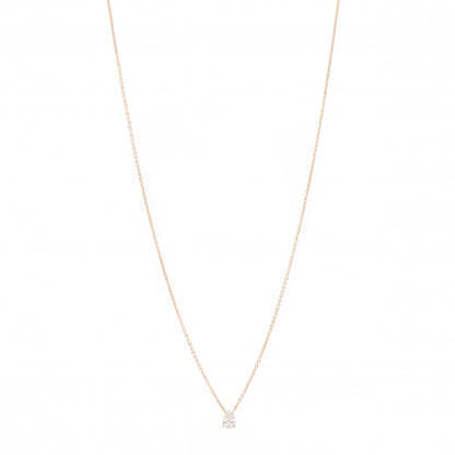 Anita Ko 18K Rose Gold Diamond Pear Pendant Necklace 1 of 5