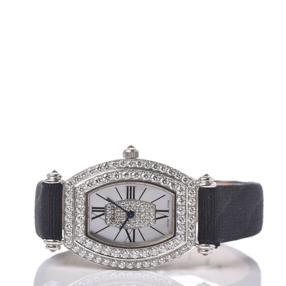 Chopard 18K White Gold Nylon Diamond Pave Bezel Mother of Pearl 23mm Classique Quartz Watch 3 of 7