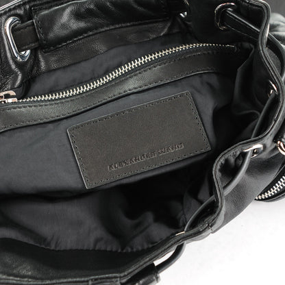 Alexander Wang Lambskin Mini Marti Backpack Washed Black Rhodium Hardware 6 of 8