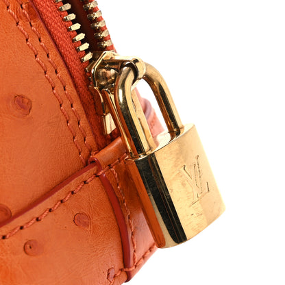 Louis Vuitton Ostrich Alma BB Piment 14 of 15