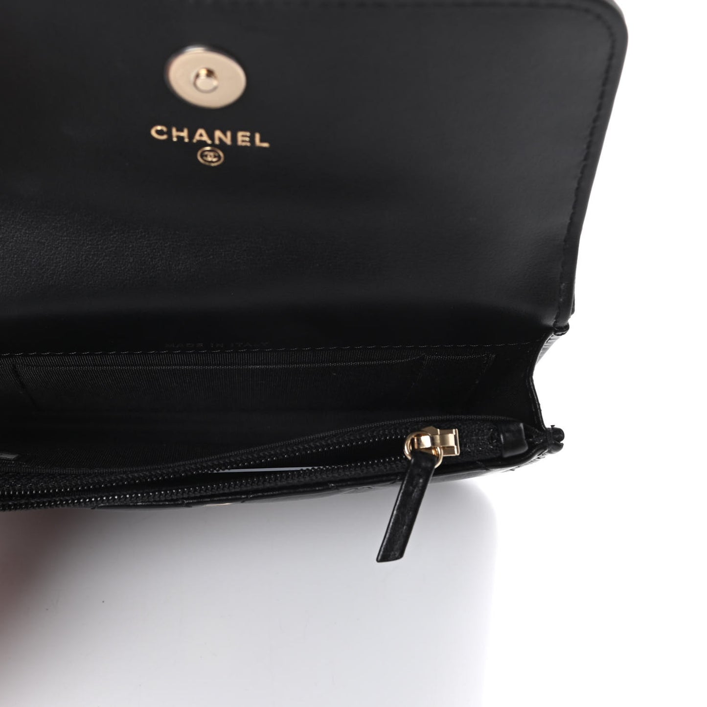 Calfskin Quilted Maxi Pearls Clutch With Chain Black