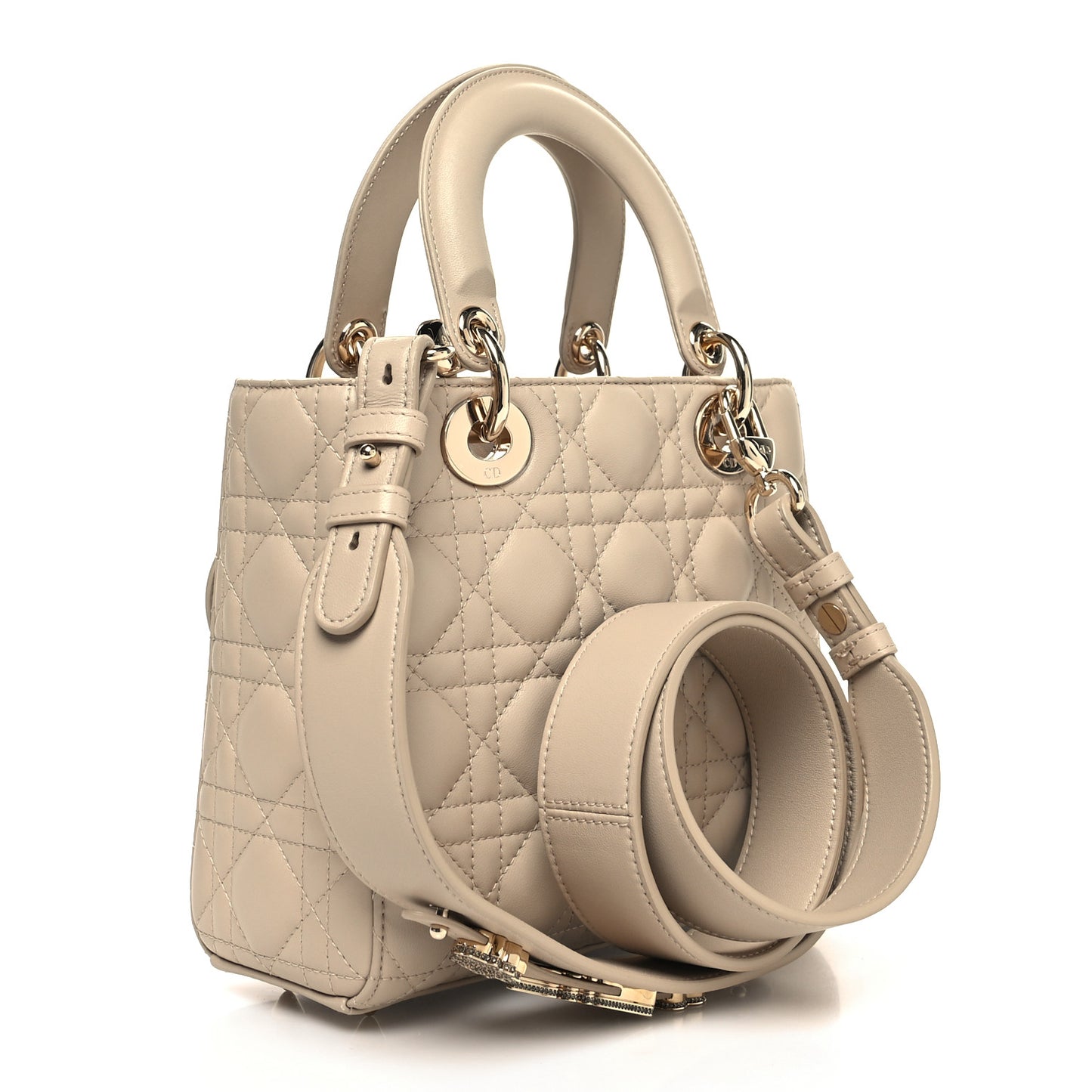 Lambskin Cannage Small My ABCDior Lady Dior Beige