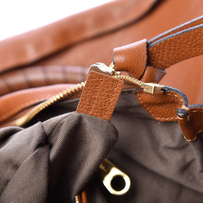 Chloe Calfskin Large Marcie Satchel Tan 9 of 12