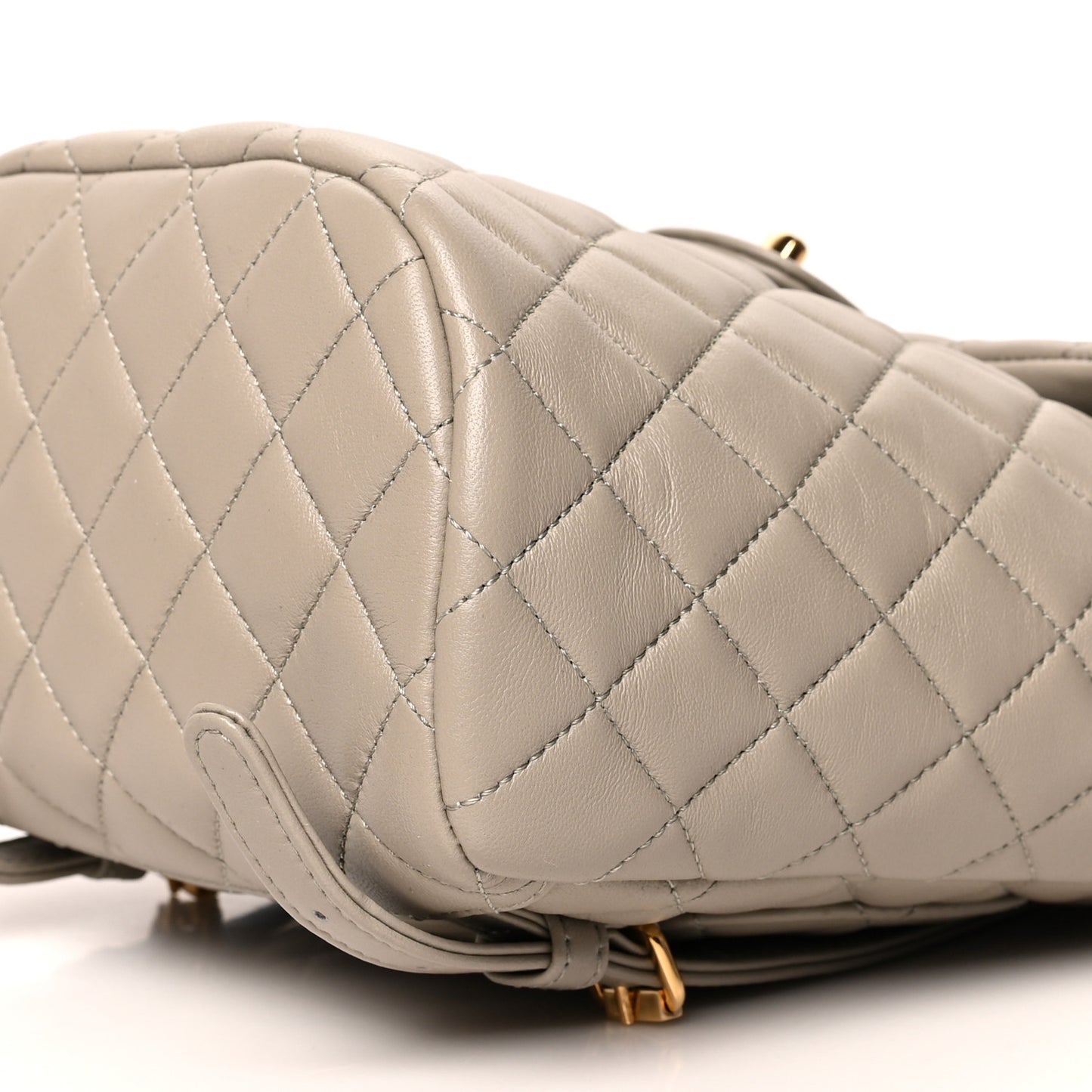 Calfskin Quilted Mini Urban Spirit Backpack Grey